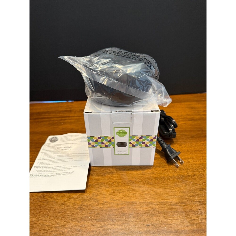 Scentsy Mod Warmer Black Wax Melt Burner Electric Tabletop Home Fragrance NIB